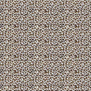 Leopard Print on a Wood Background- small scale 
