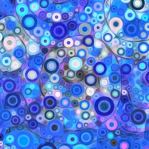 Blue Water Cosmic Swirl