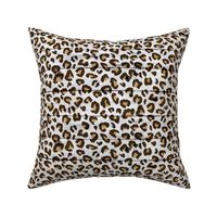 Leopard Print on a Wood Background - medium scale 