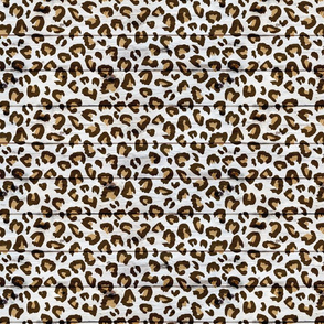 Leopard Print on a Wood Background - medium scale 