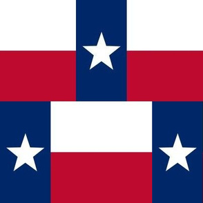 Medium Lone Star Flag of Texas (Half-Brick Repeat)