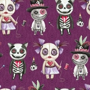 Cute Voodoo Dolls Purple