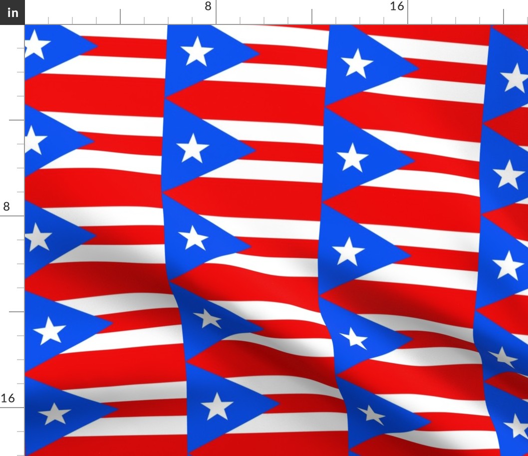Medium Puerto Rico Flags (Basic Repeat)