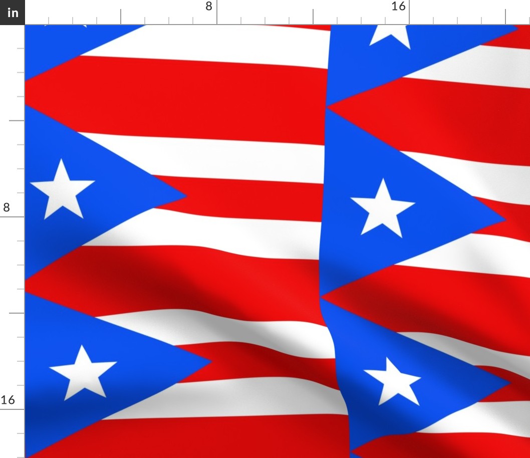 Streifen, groß, Flagge, Stern, Amerika, USA, Vereinigte Staaten, rot weiß  blau, Puerto Rico, Jumbo, Anwendungen, rico, Star Stoffe | Spoonflower