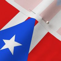 Medium Puerto Rico Flags (Half-Drop Repeat)