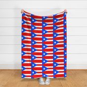 Large Puerto Rico Flags (Half-Drop Repeat)