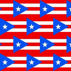 Small Puerto Rico Flags (Half-Brick Repeat)