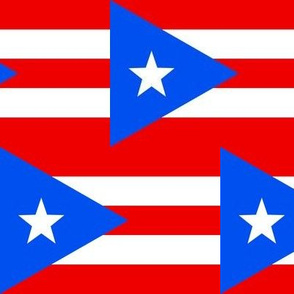 Medium Puerto Rico Flags (Half-Brick Repeat)