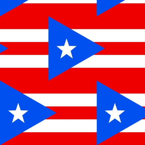 Large Puerto Rico Flags (Half-Brick Repeat)