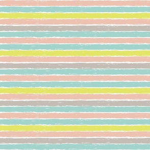 1″ pastel girly handdrawn stripes   by art for joy lesja saramakova gajdosikova design