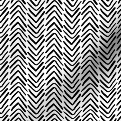 black and white brush stroke herringbone