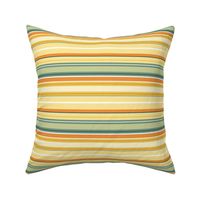 horizontal bayadere stripes yellow and green | small