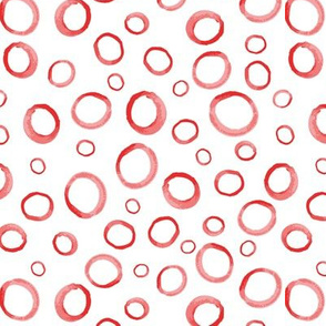 red  grunge watercolor circles