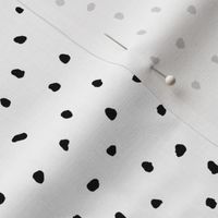 small grunge black and white dots