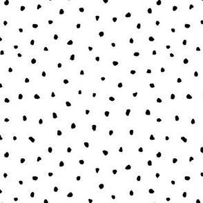 small grunge black and white dots