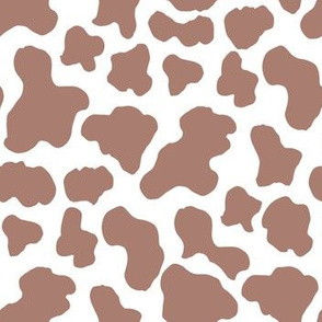 Cow print fabric - y2k trendy gen z fabric -Brown