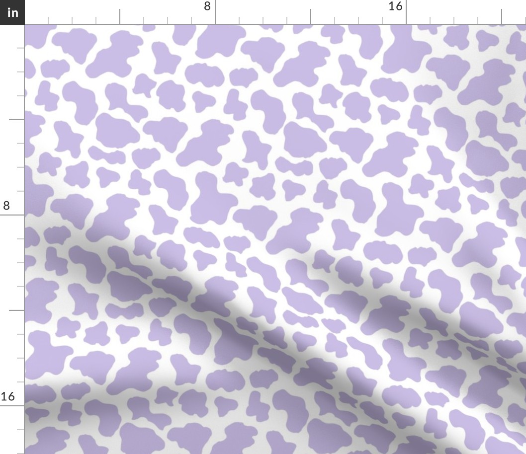 Cow print fabric - y2k trendy gen z fabric -Purple