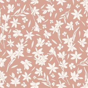 Wild Orchids - large - earth pink