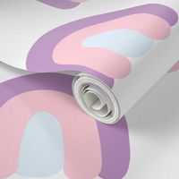 chubby retro rainbow|pink purple arch|Renee Davis