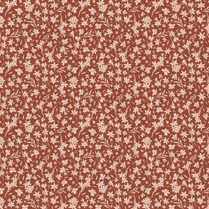 Wild Orchids - brick red - extra small