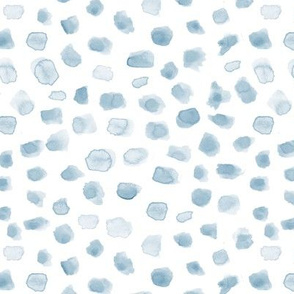 Baby blue painterly spots - watercolor minimal stains for modern home decor bedding nursery wallpaper a101-11