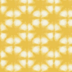 yellow triangle shibori tie dye