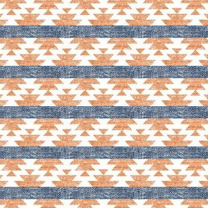 (small scale) woven aztec || orange C21