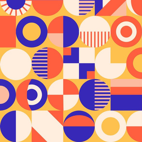 Geometric Colorful Print / Large Scale
