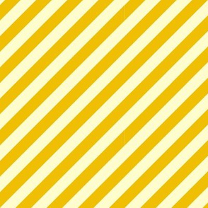 Diagonal Mustard Yellow and Cream Stripe