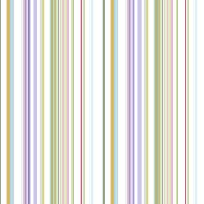 coneflower bayadere |multicolored vertical stripes| Renee Davis