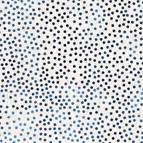 Lucy Dots White and Dark Blue