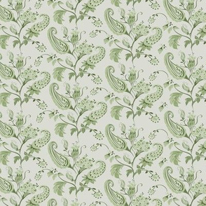 Pale Green Paisley Chinoiserie 