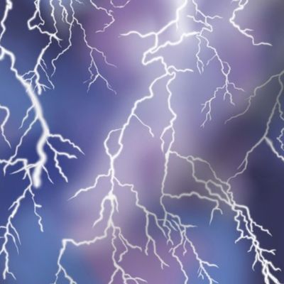 Purple Lightning Storm