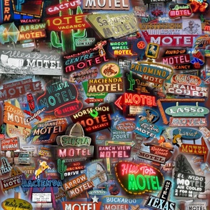 Vintage Western Motel Signs