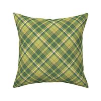 Saint Patricks Day Plaid Green Lime Green Dark Green Tartan  Plaid Check Pattern, Green Tartan Scottish Kilt