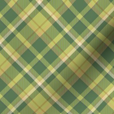 Saint Patricks Day Plaid Green Lime Green Dark Green Tartan  Plaid Check Pattern, Green Tartan Scottish Kilt