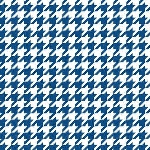 Half Inch Classic Blue and White Houndstooth