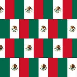 Flag of Mexico, 3 inch by 2 inch, half-brick