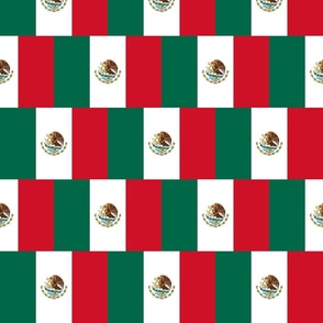 Flag of Mexico, 6 inch by 4 inch, half-brick