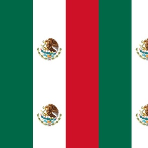 Flag of Mexico, 12 inch by 4 inch