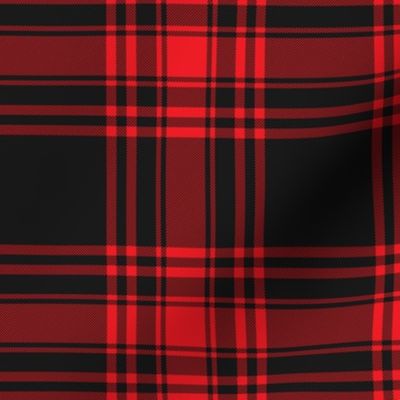 Plaid Red  Black Tartan  Buffalo Plaid Check Pattern, Black and Red Tartan Red Kilt