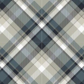 Plaid Grey Slate Tan Tartan Plaid Check Pattern, Plaid Tartan Scottish Kilt