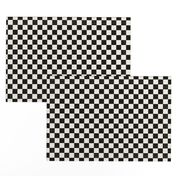 Checkerboard - Black + Off White - SMALL