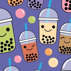 Bubble Tea - Dark Periwinkle Purple