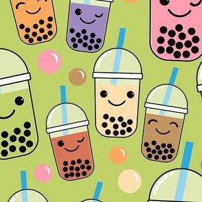 Bubble Tea - Bright Lime Green