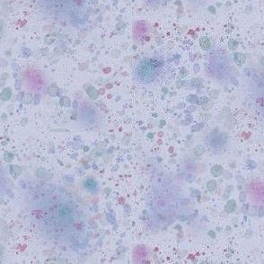 5x5-Inch Repeat of Watercolor Spatter on Lavender Background