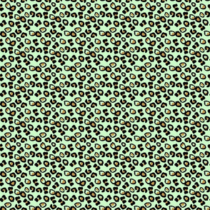 Animal print green small