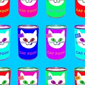 Pop Art Cats - Blue