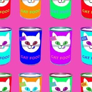 Pop Art Cats - Pink