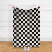 Checkerboard - Black + Off White - JUMBO